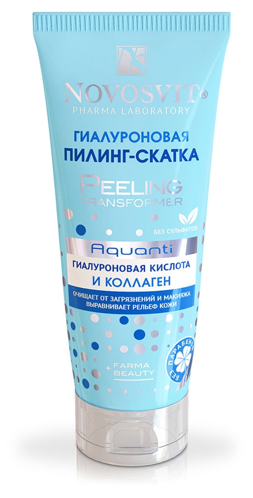 

Пилинг-скатка для лица Novosvit гиалуроновая очищающая, 100 мл
