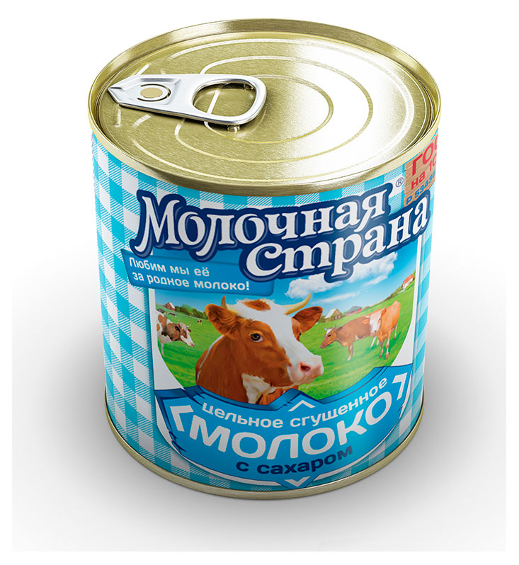 

Молоко сгущенное Молочная страна цельное гост БЗМЖ, 380 г