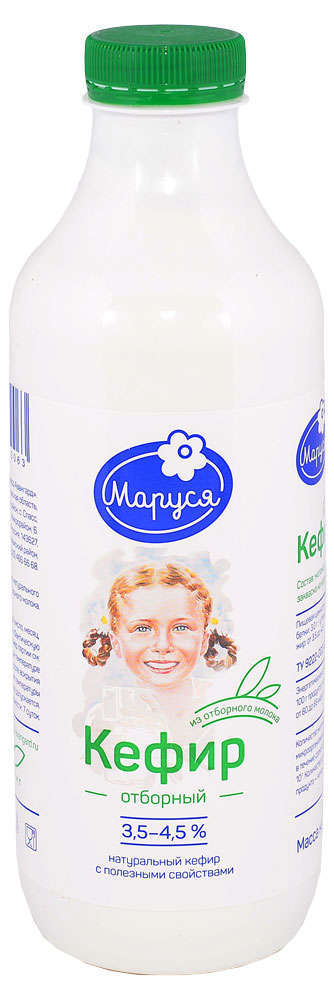 

Кефир Маруся отборный 3.5-4.5% БЗМЖ, 930 г