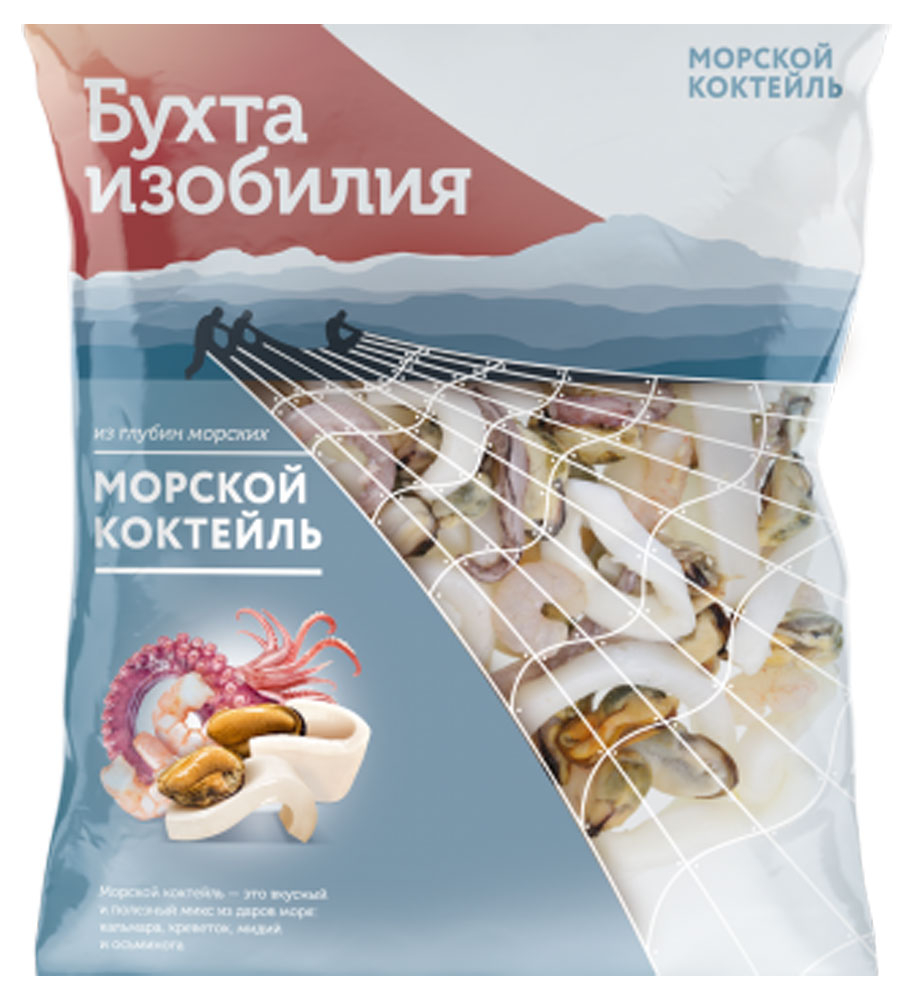

Морской коктейль сыро-мороженый Бухта Изобилия, 430г
