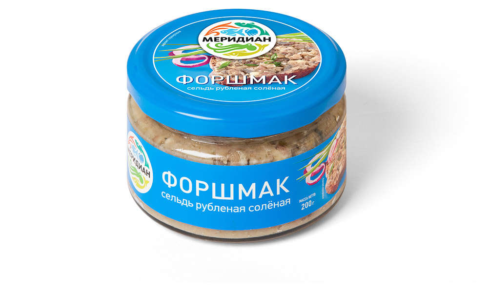 

Форшмак Меридиан сельдь рубленая, 200г