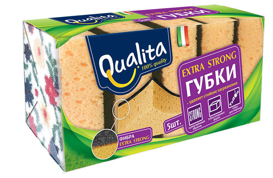 

Губки Qualita Exstra Strong, 5 шт