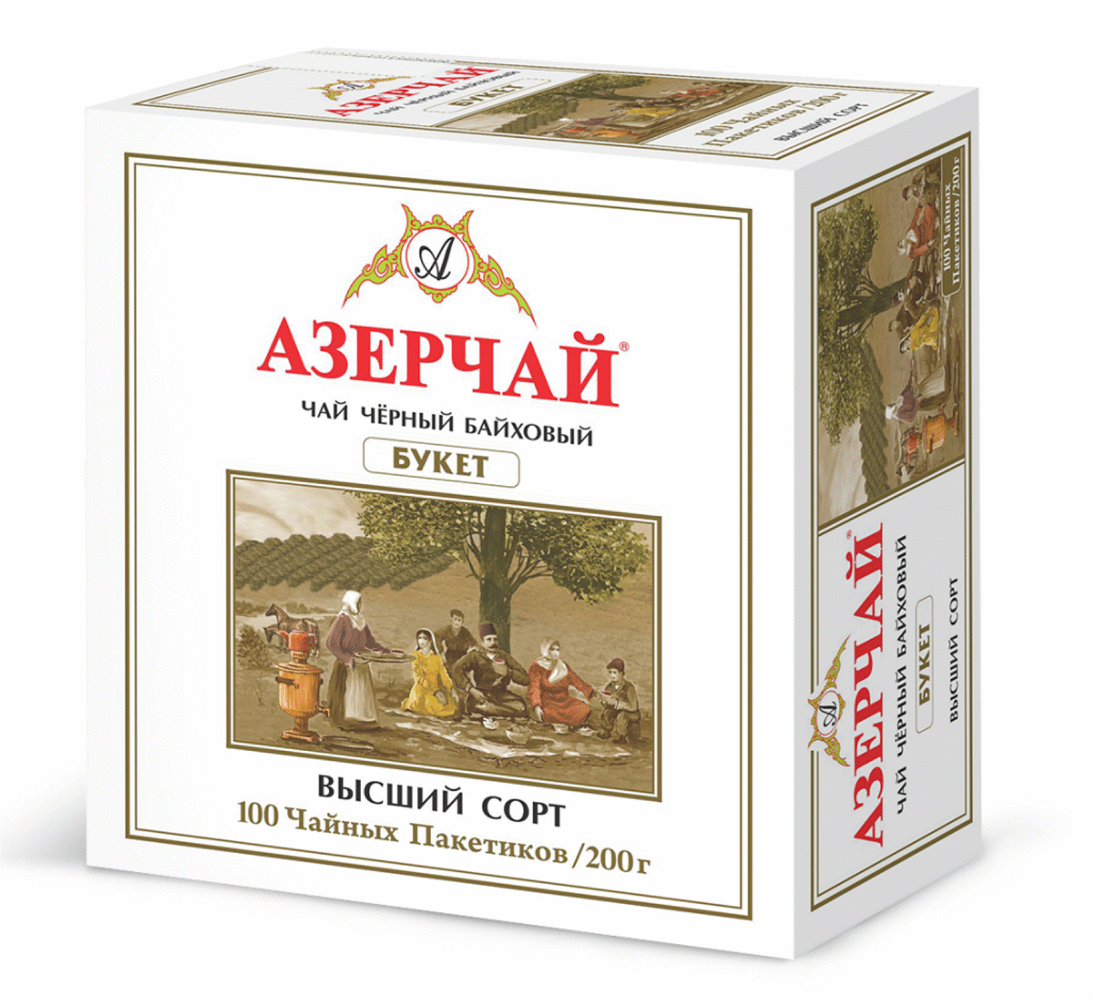 

Чай черный Азерчай Азербайджанский букет в пакетиках, 200 г