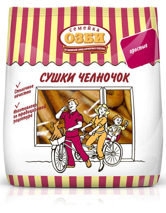 

Сушки Семейка ОЗБИ Челночок, 200 г