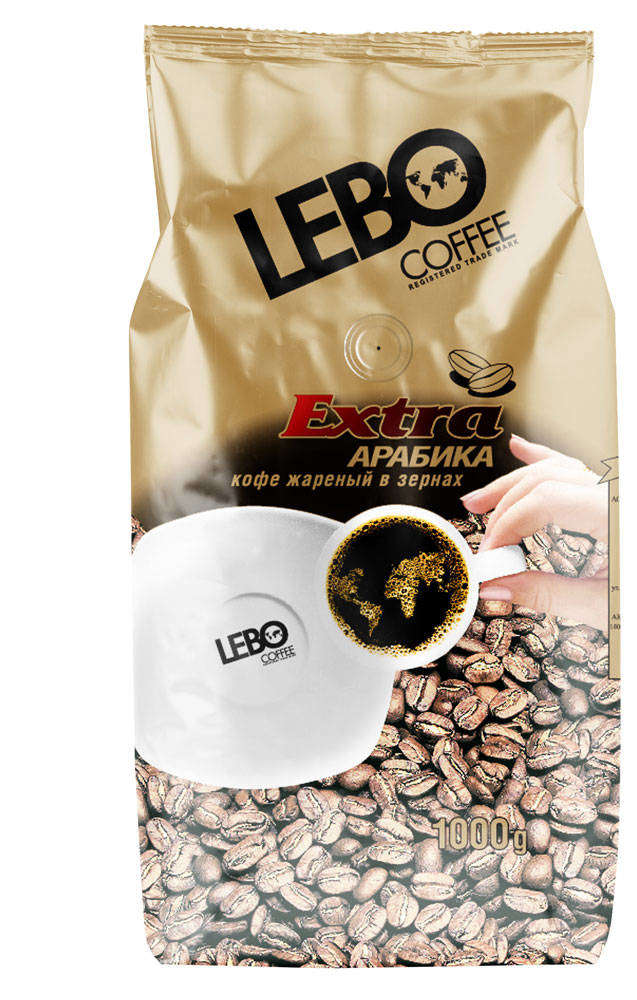 

Кофе в зернах Lebo Extra Арабика, 1 кг