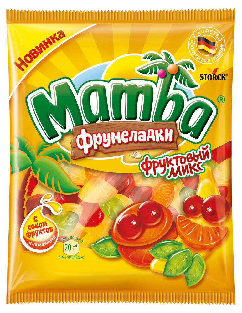 Изображение товара Мармелад жевательный Mamba Фруктовый микс, 72 г