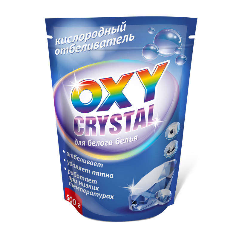 

Отбеливатель Oxy Сrystal кислородный для белого белья, 600 г