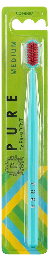 

Зубная щётка Pure By President средняя жесткость, 1 шт