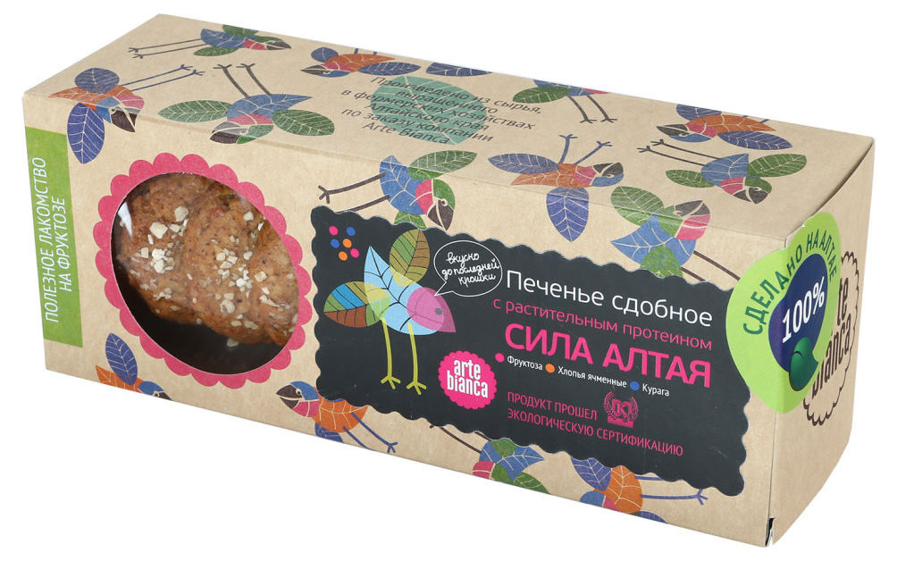 

Печенье Arte Bianca Сила Алтая с растительным протеином, 180 г