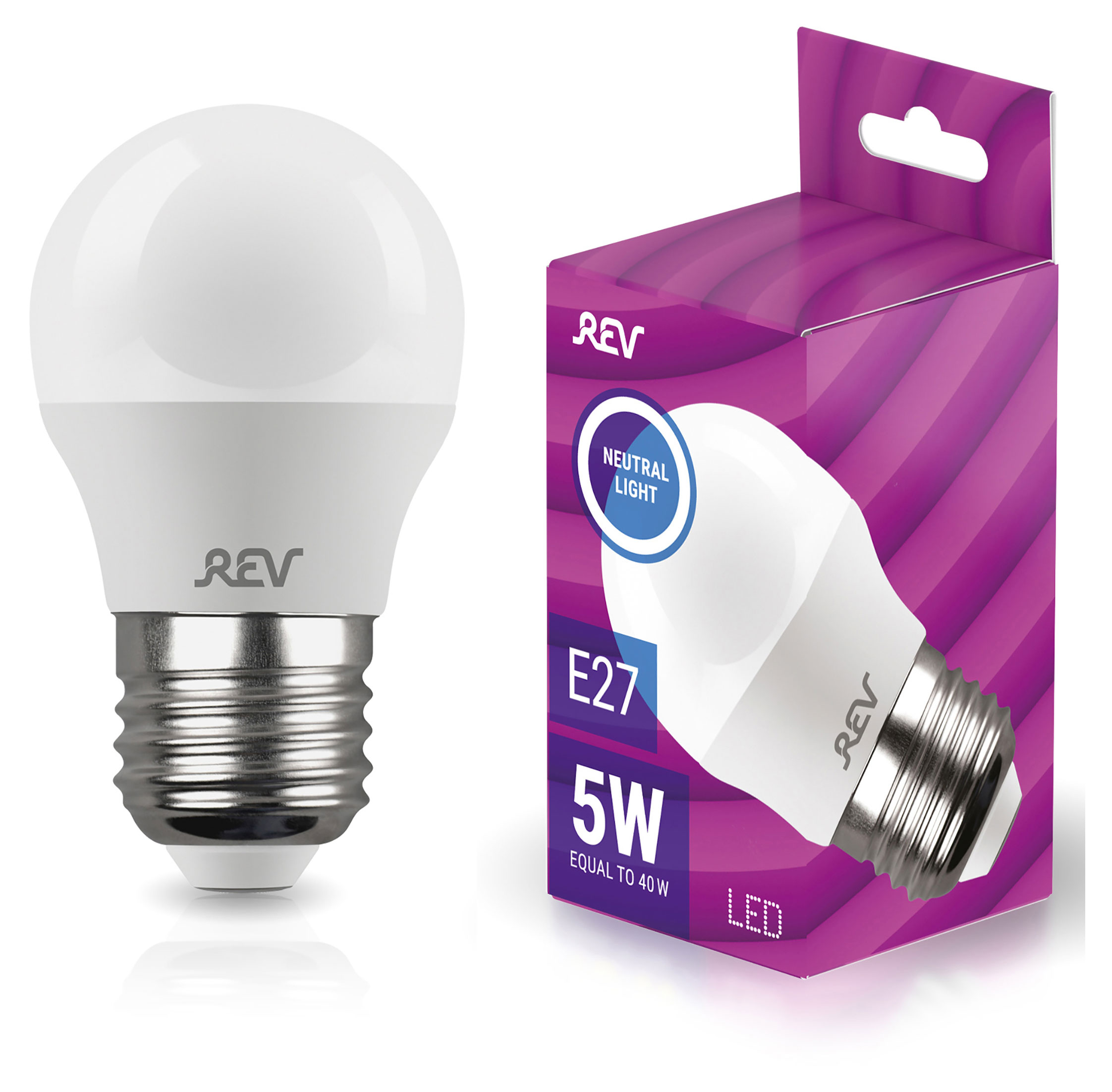 

LED-Лампа шар REV 5-40W E27 Холодный свет