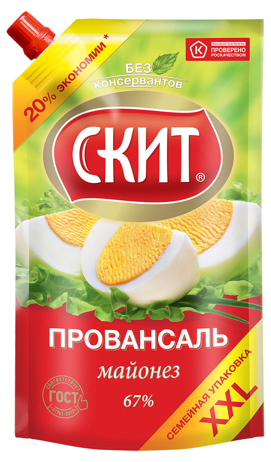 

Майонез Скит Провансаль ГОСТ 67%, 675 мл