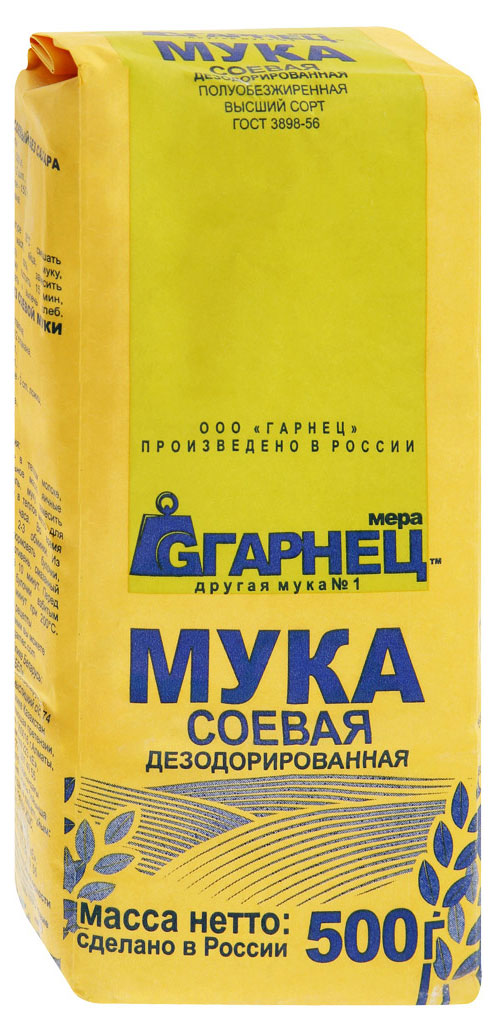

Мука соевая ГАРНЕЦ, 500 г