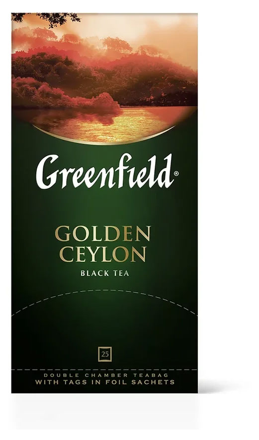 

Чай черный Greenfield Golden Ceylon в пакетиках, 25 шт