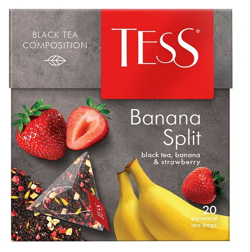 

Чай черный Tess Banana Split в пирамидках, 20 шт