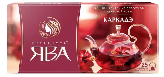 

Напиток чайный Принцесса Ява Каркадэ в пакетиках, 25 шт