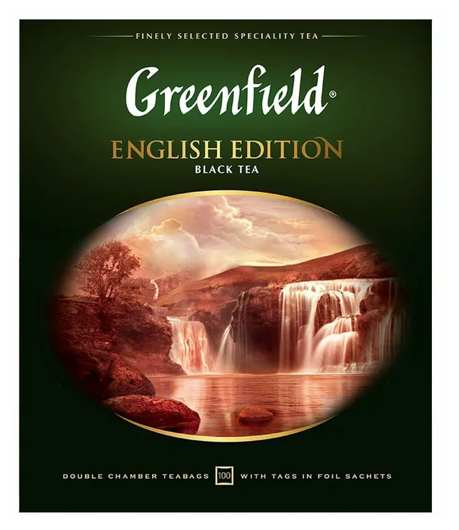 

Чай черный Greenfield English Edition в пакетиках, 100 шт