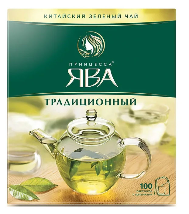 

Чай зеленый Принцесса Ява в пакетиках, 100 шт