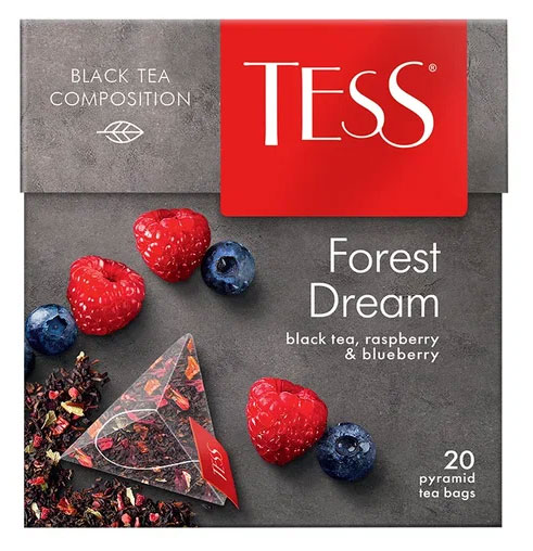 

Чай черный Tess Forest Dream в пирамидках, 20 шт