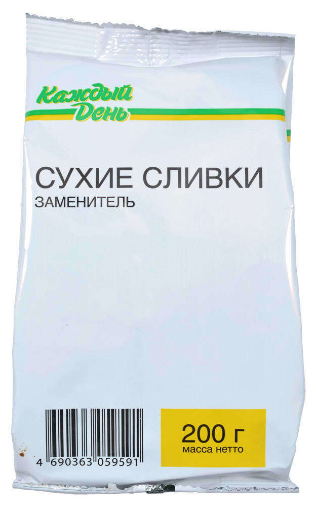 

Сухие сливки Каждый день заменитель, 200 г