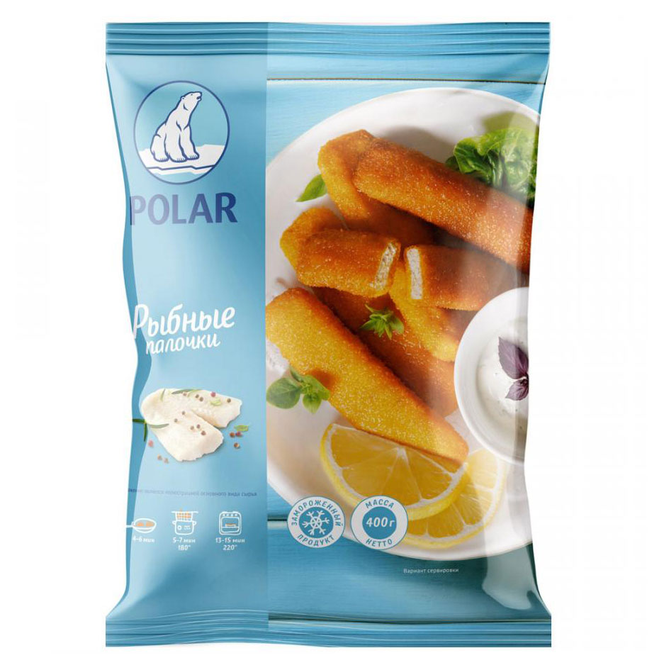 

Палочки рыбные Polar из филе трески в панировке, 400 г