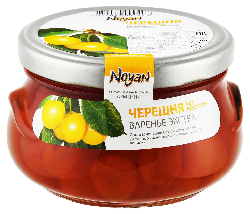 

Варенье Noyan Черешня белая экстра, 450 г