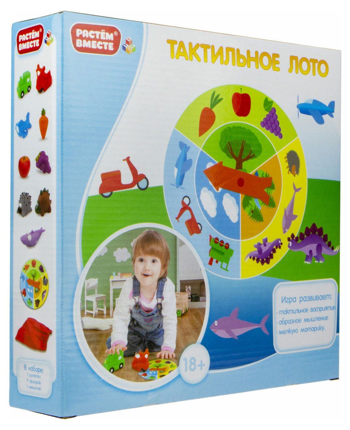 

Тактильное лото 1TOY Растем вместе