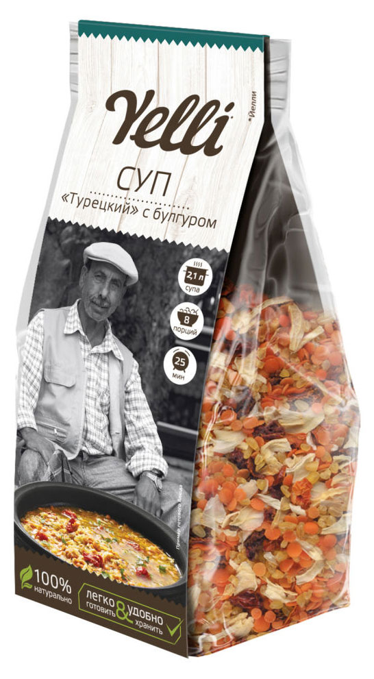 

Суп Yelli Турецкий с булгуром, 250 г