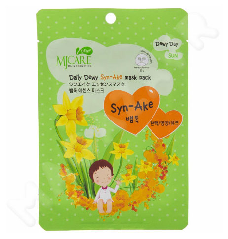

Тканевая маска для лица со змеиным ядом Mijin Care Daily Dew, 25 г