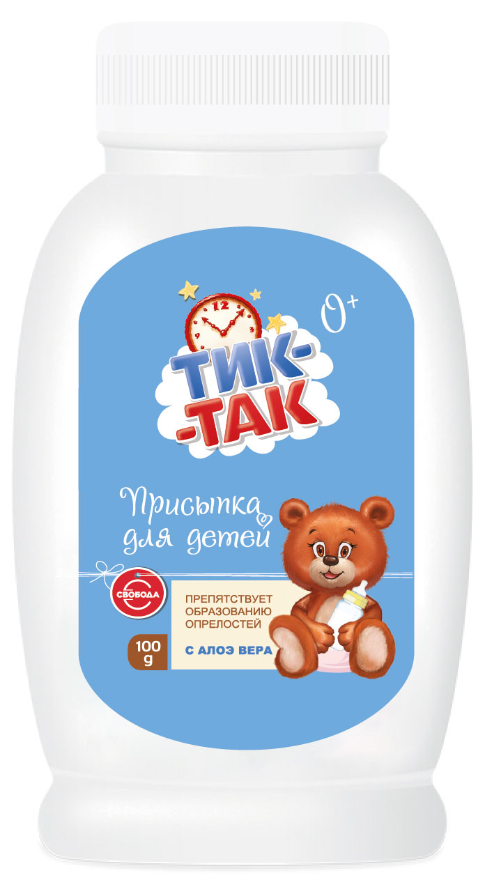 

Присыпка для детей Тик-Так с алоэ вера, 100 г