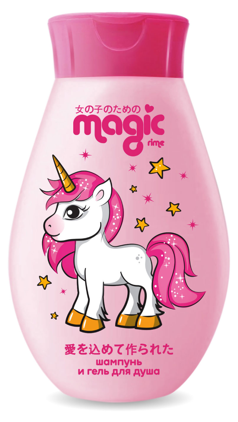 

Шампунь и гель для душа 2 в 1 MagicRime Мармеладная клубника, 250 мл