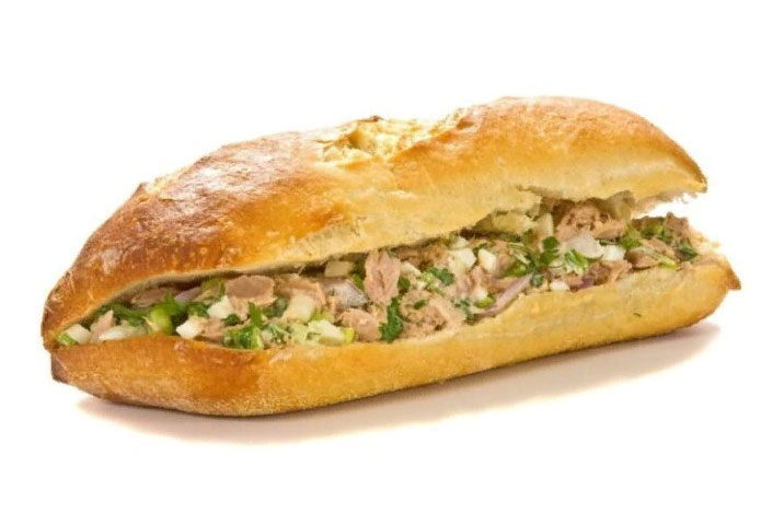 Изображение товара Чиабатта АШАН с тунцом и сливочным сыром, шт