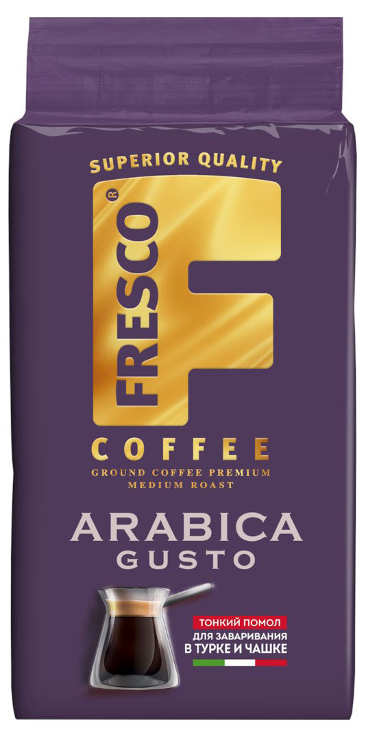 

Кофе молотый Fresco Arabica Gusto для турки и чашки, 250 г
