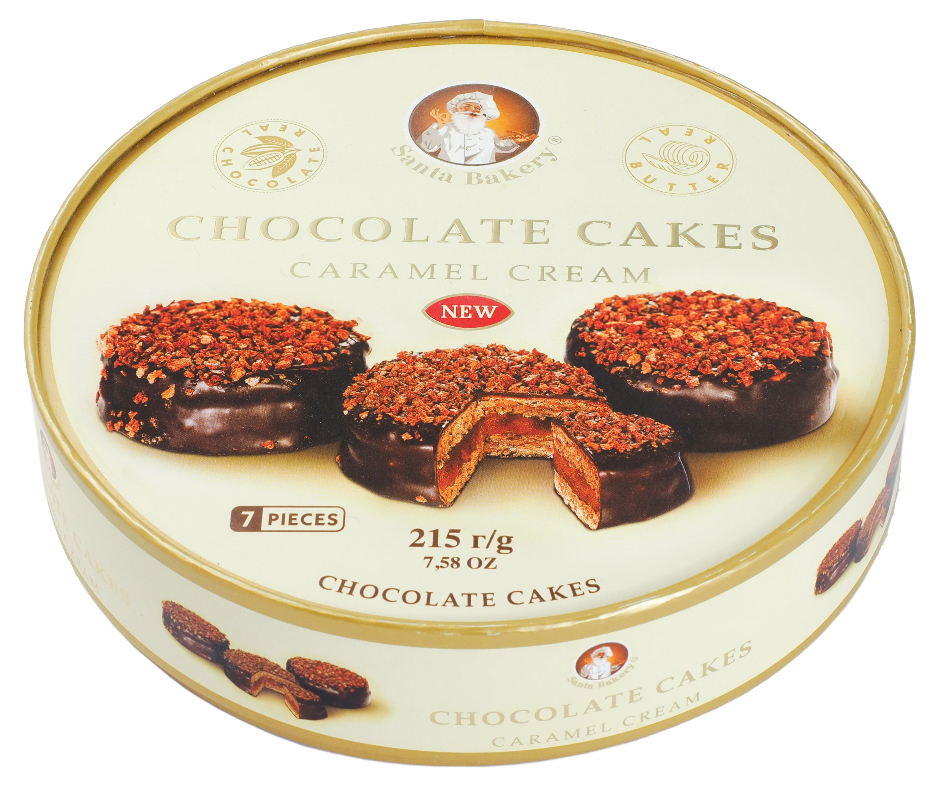 

Пирожные Santa Bakery Chocolate Cakes caramel cream, 215 г