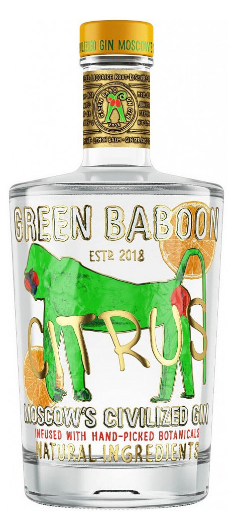 

Джин Green Baboon Citrus Россия, 0,7 л