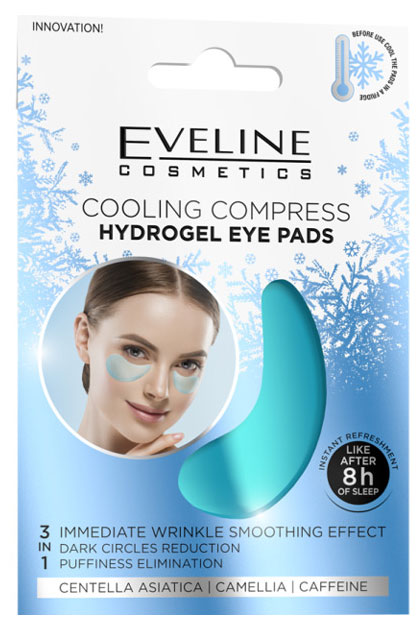 

Патчи для глаз Eveline гидрогелевые охлаждающие, 21 г