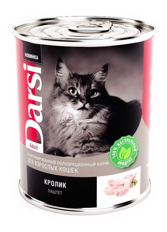 

Корм для кошек Darsi кролик, 340 г