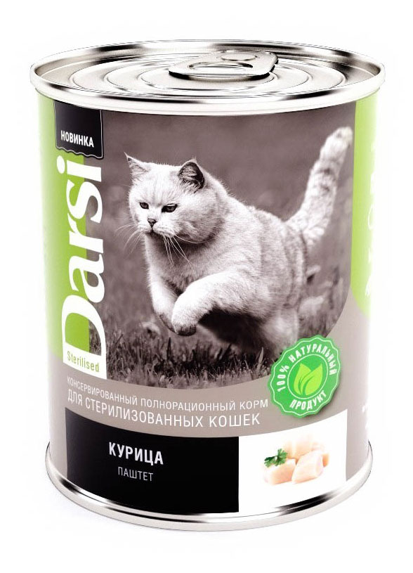 

Корм для кошек Darsi курица, 340 г