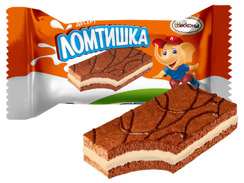 

Десерт АККОНД Ломтишка карамелизированное молоко, вес