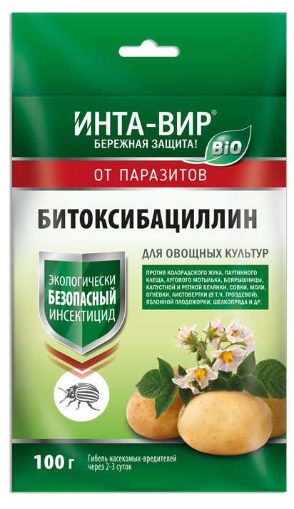

Инсектицид универсальный Инта Вир Битоксибациллин, 100 г