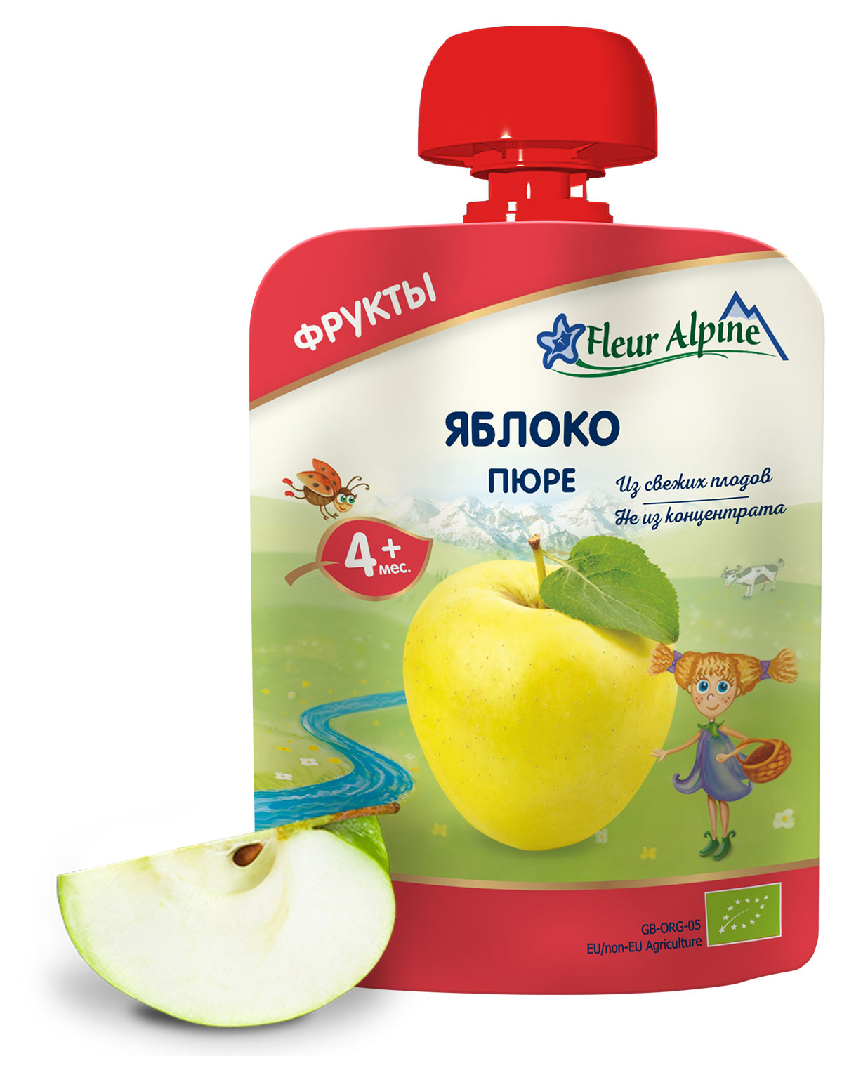 

Пюре детское Fleur Alpine яблоко, с 4 месяцев, 90 г