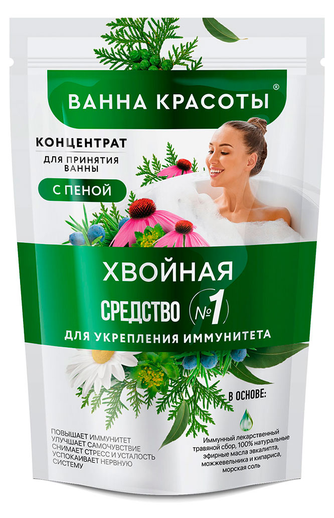 

Концентрат для принятия ванны с пеной Ванна красоты Хвойная, 250 мл