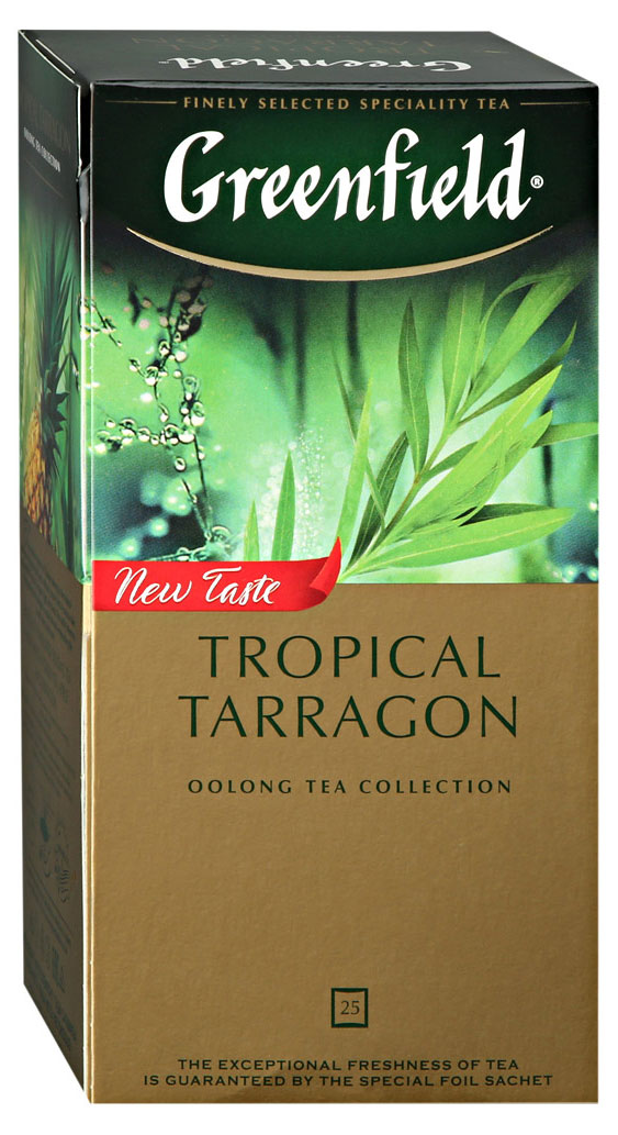 

Чай зеленый Greenfield Tropical Tarragon оолонг, 25x2 г