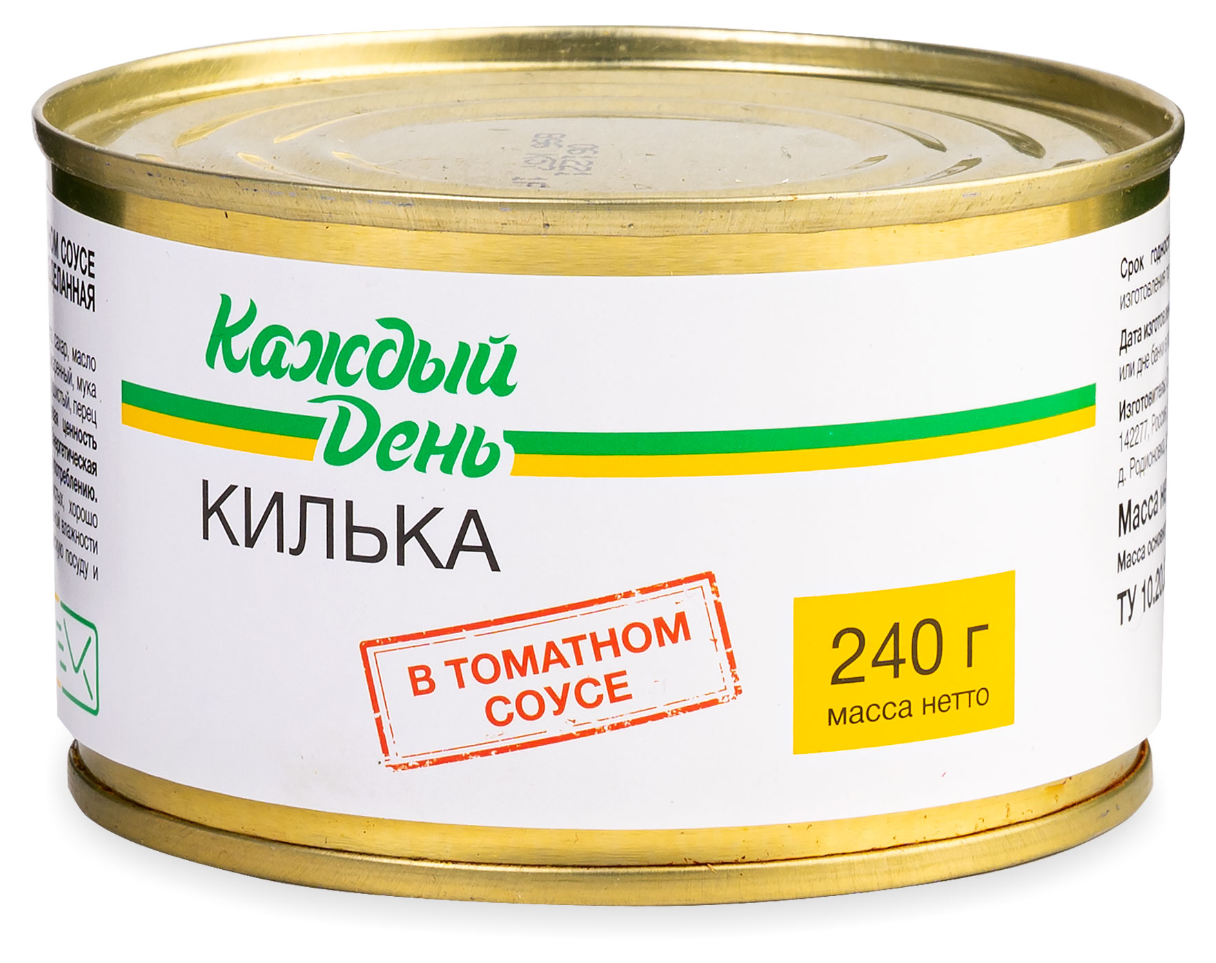 

Килька Каждый день в томатном соусе, 240 г