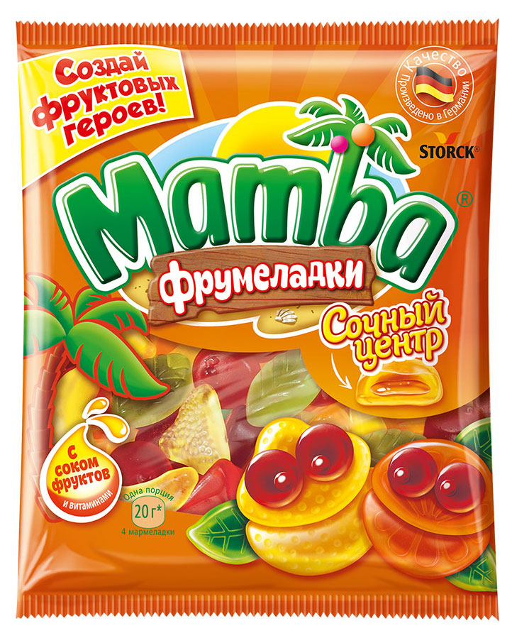 

Мармелад жевательный Mamba Сочный Центр, 140 г