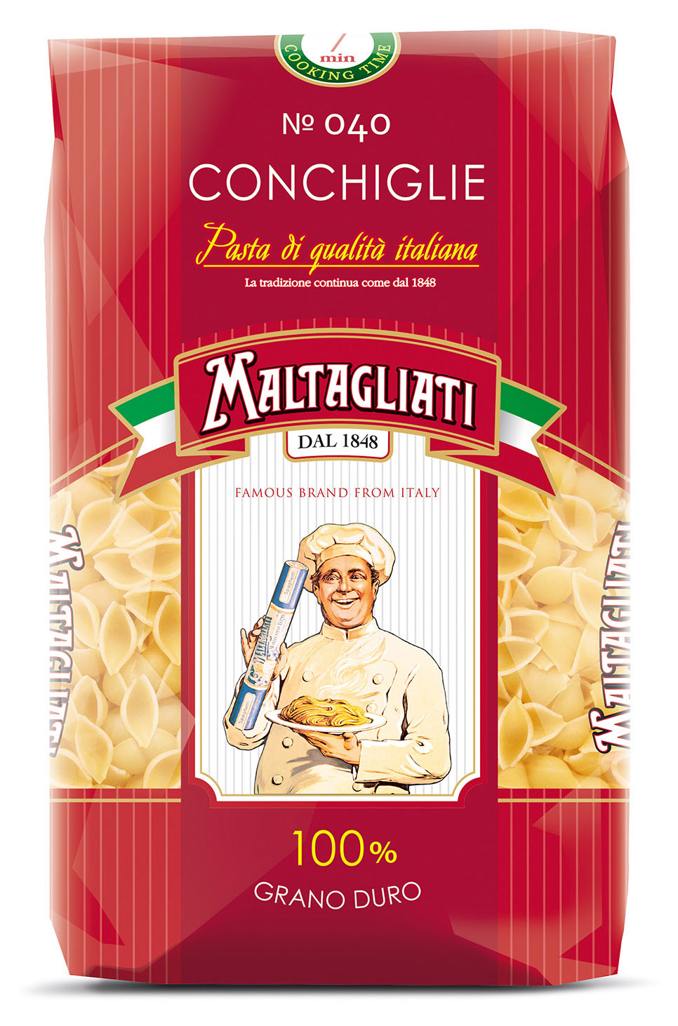 

Макаронные изделия Maltagliati Ракушки мелкие 040, 450 г