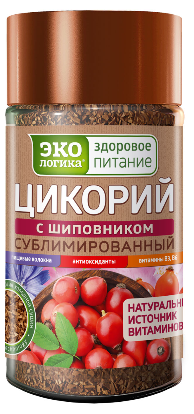 

Цикорий Экологика растворимый здоровое питание с Шиповником, 85 г