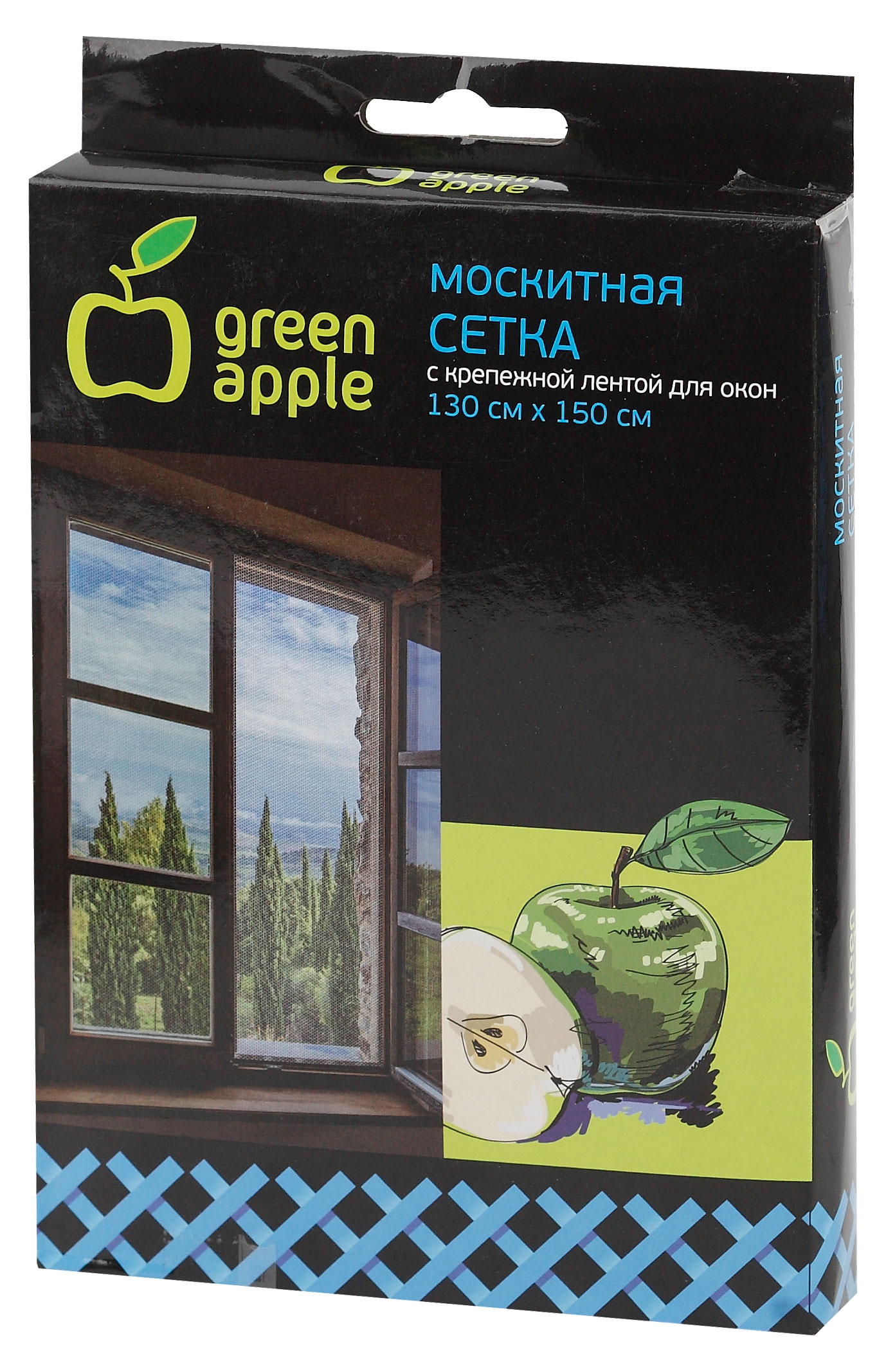 Изображение товара Сетка москитная Green Apple для окон, 130х150 см