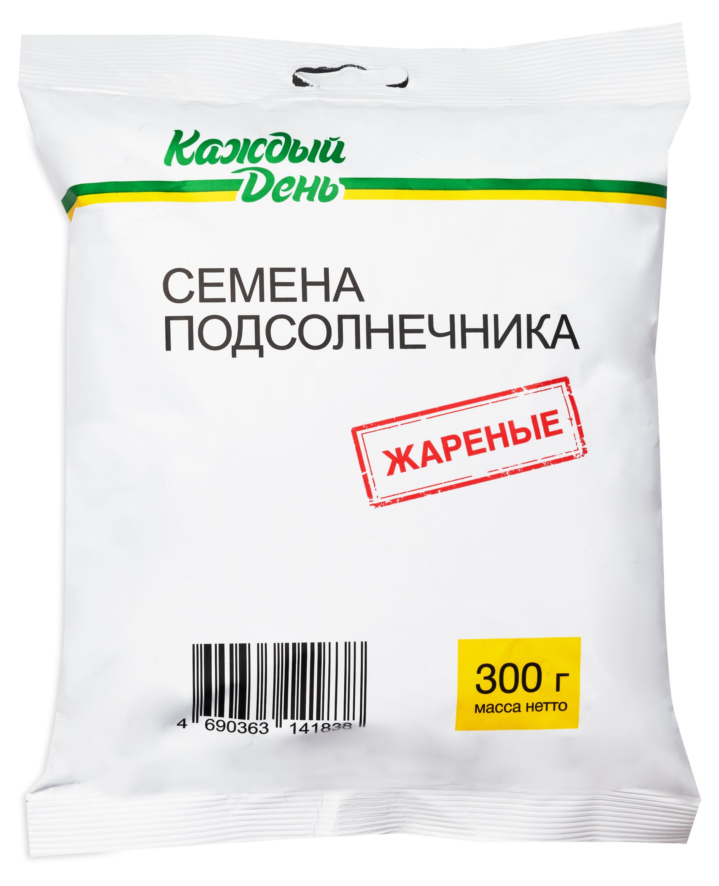 

Семена подсолнечника Каждый День жареные, 300 г