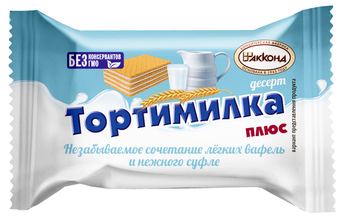 

Десерт вафельный АККОНД Тортимилка плюс, вес
