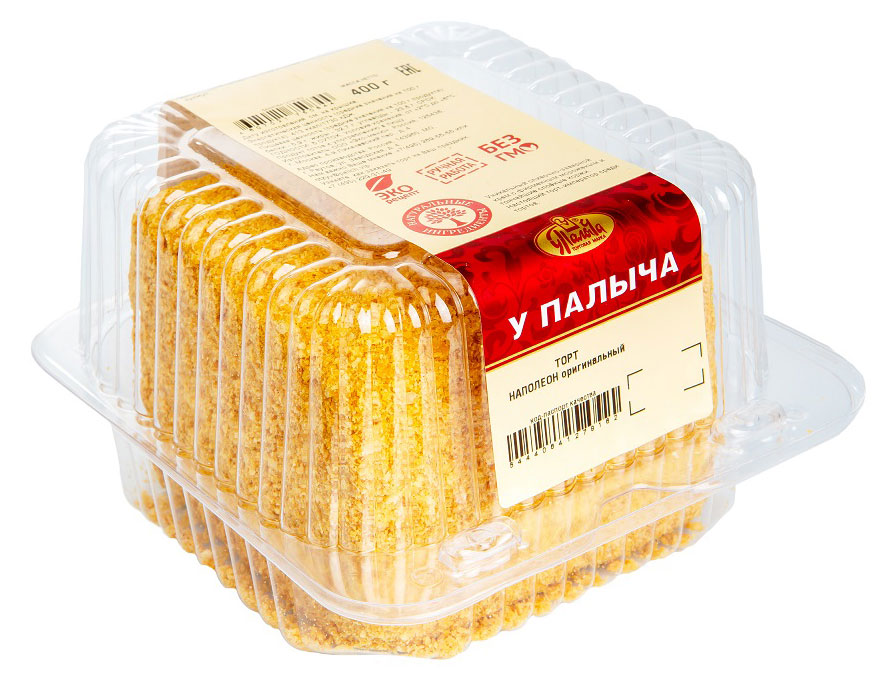 

Бенто торт слоеный У Палыча Наполеон со сливочно-заварным кремом и сливочным мороженым охлажденный, 400 г